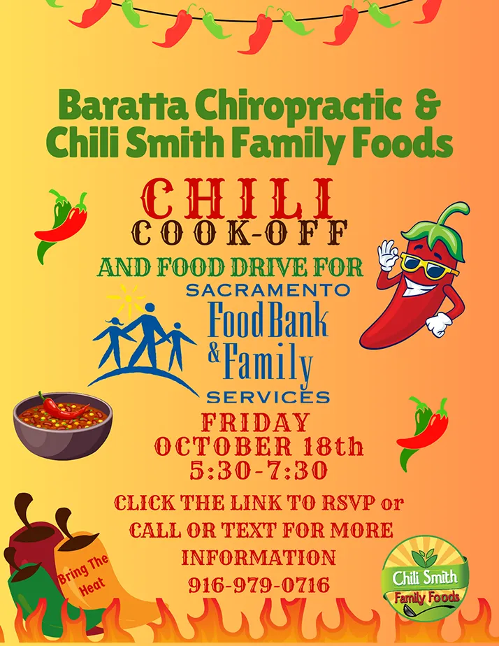 Chiropractic Carmichael CA Chili Cookoff Event